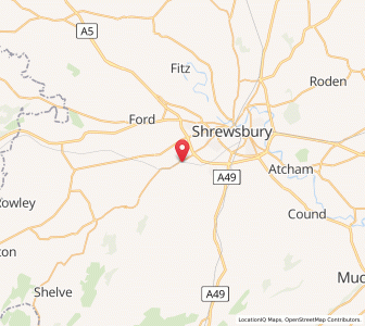 Map of Great Hanwood, EnglandEngland