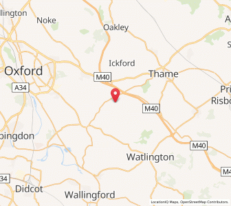 Map of Great Haseley, EnglandEngland