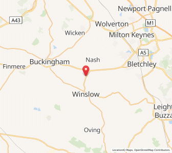 Map of Great Horwood, EnglandEngland