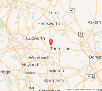 Map of Great Houghton, EnglandEngland