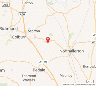 Map of Great Langton, EnglandEngland