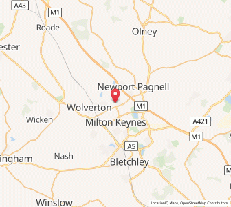 Map of Great Linford, EnglandEngland