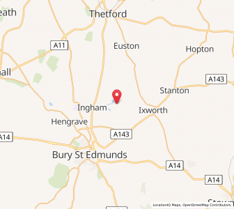 Map of Great Livermere, EnglandEngland