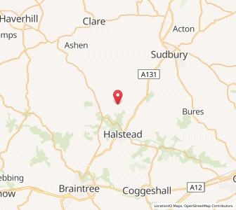 Map of Great Maplestead, EnglandEngland