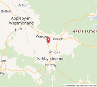 Map of Great Musgrave, EnglandEngland