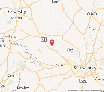 Map of Great Ness, EnglandEngland
