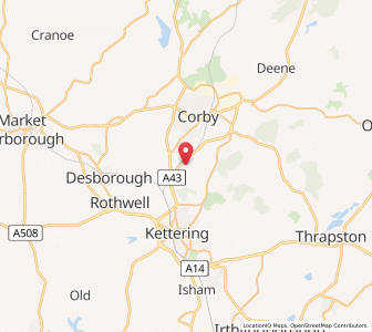 Map of Great Oakley, EnglandEngland