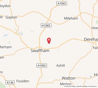 Map of Great Palgrave, EnglandEngland