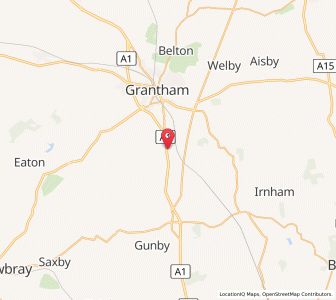 Map of Great Ponton, EnglandEngland