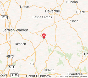 Map of Great Sampford, EnglandEngland