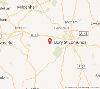 Map of Great Saxham, EnglandEngland