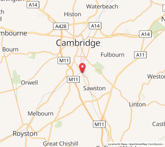 Map of Great Shelford, EnglandEngland