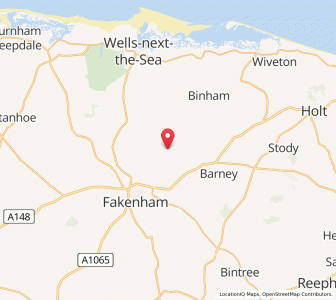 Map of Great Snoring, EnglandEngland