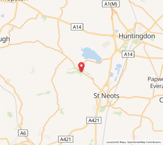 Map of Great Staughton, EnglandEngland