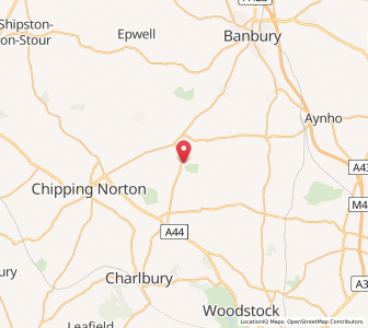 Map of Great Tew, EnglandEngland