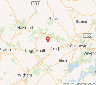 Map of Great Tey, EnglandEngland
