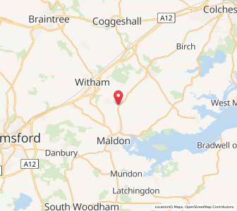 Map of Great Totham, EnglandEngland