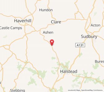 Map of Great Yeldham, EnglandEngland