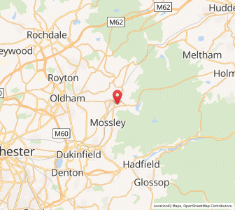 Map of Greenfield, EnglandEngland