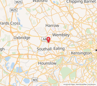 Map of Greenford, EnglandEngland