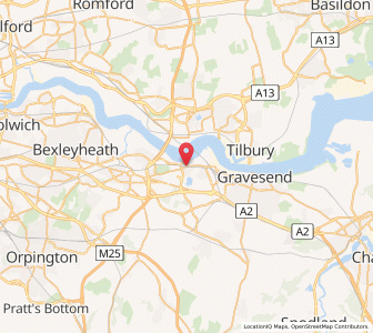 Map of Greenhithe, EnglandEngland