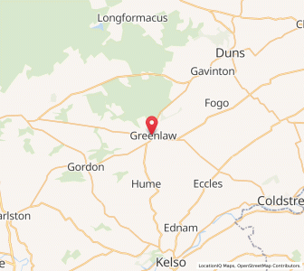 Map of Greenlaw, ScotlandScotland