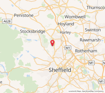 Map of Grenoside, EnglandEngland