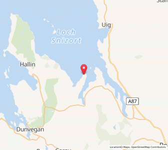 Map of Greshornish, ScotlandScotland