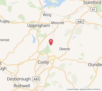 Map of Gretton, EnglandEngland