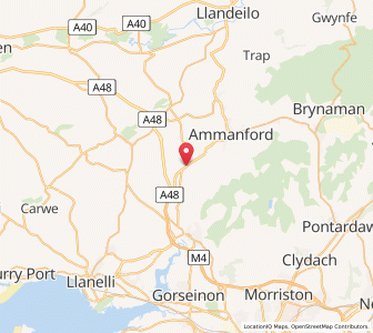 Map of Greynor, WalesWales