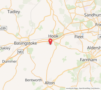 Map of Greywell, EnglandEngland