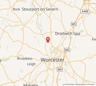 Map of Grimley, EnglandEngland
