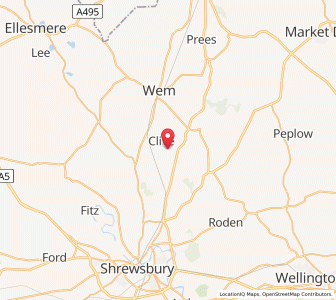 Map of Grinshill, EnglandEngland