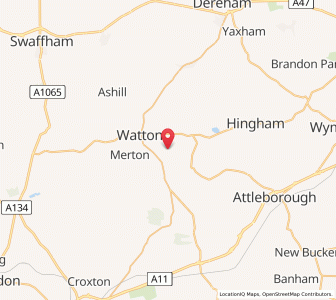 Map of Griston, EnglandEngland