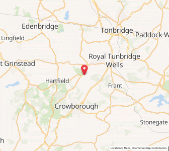 Map of Groombridge, EnglandEngland