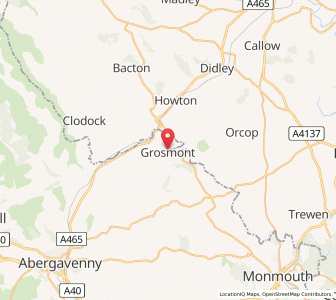 Map of Grosmont, WalesWales