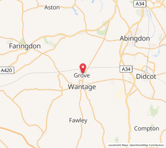 Map of Grove, EnglandEngland