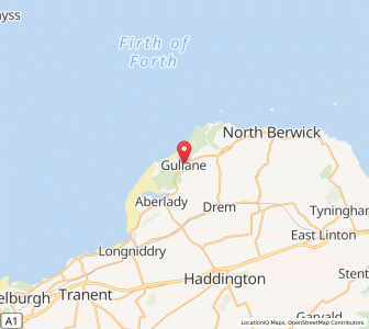 Map of Gullane, ScotlandScotland