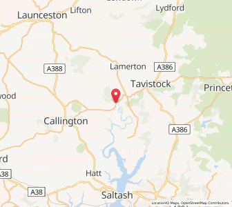 Map of Gunnislake, EnglandEngland