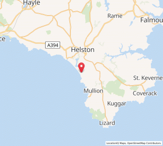 Map of Gunwalloe, EnglandEngland