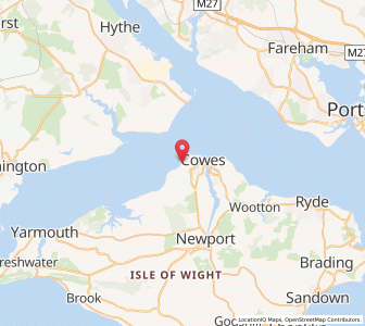Map of Gurnard, EnglandEngland