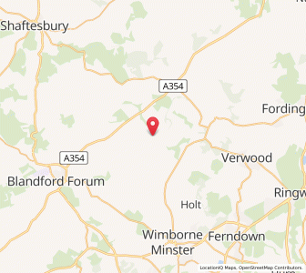 Map of Gussage Saint Michael, EnglandEngland