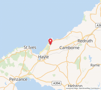Map of Gwithian, EnglandEngland