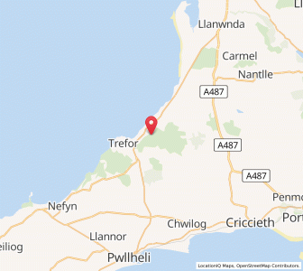 Map of Gyrngoch, WalesWales