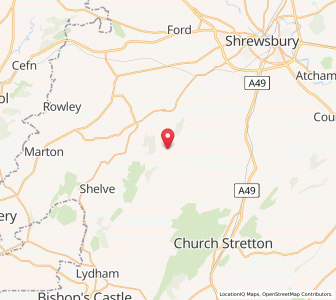 Map of Habberley, EnglandEngland