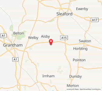 Map of Haceby, EnglandEngland