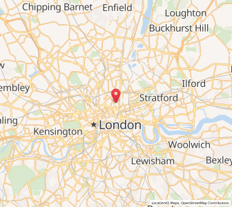 Map of Hackney, EnglandEngland