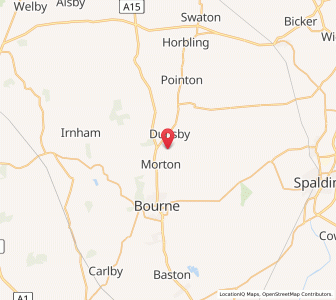 Map of Haconby, EnglandEngland