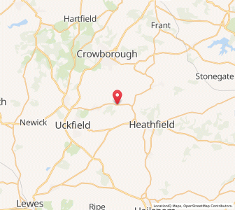 Map of Hadlow Down, EnglandEngland