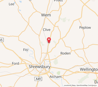 Map of Hadnall, EnglandEngland